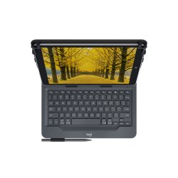 10'' Universal Folio w/Keyboard, Black (Nordic)