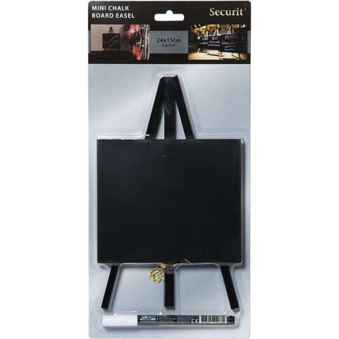 Securit Chalkboard Mini Easel Table M/ Chalkmarker