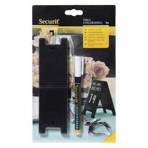 Securit Mini Writable Sign Chalkboard 5stk