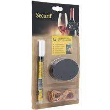 Securit Bottle Neck Hanger Chalkboard 6stk