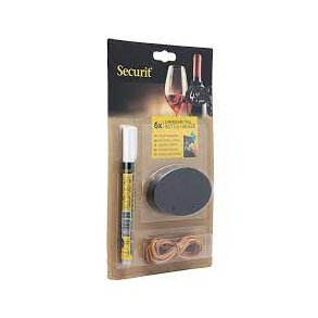 Securit Bottle Neck Hanger Chalkboard 6stk
