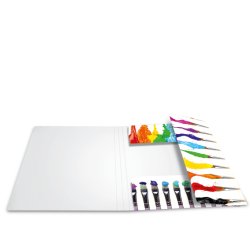 A4 elastikmappe pap, "MALING"