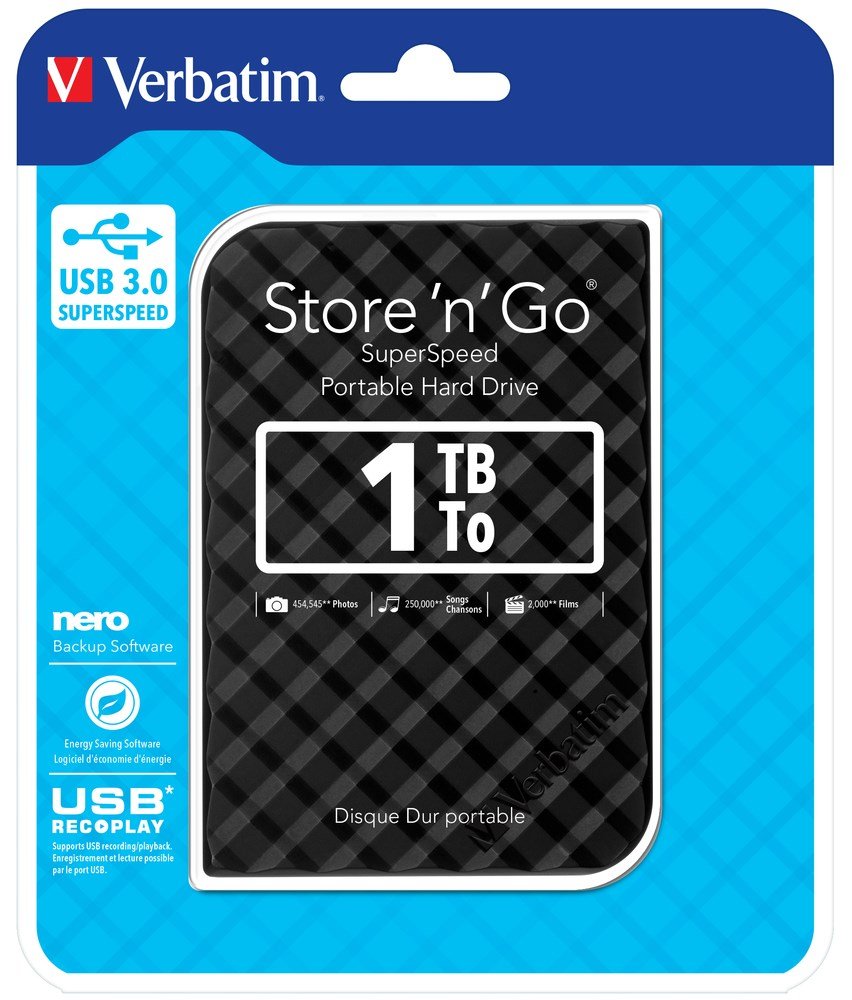 1TB Hard Drive 2,5'' Store N Go black