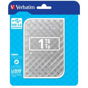 1TB Hard Drive 2,5'' Store N Go silver