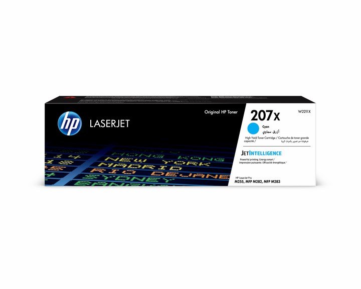 207X Cyan LaserJet Toner Cartridge 2,45k