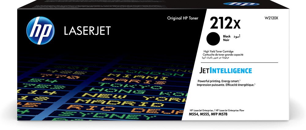 212X Black LaserJet Toner Cartridge 13K