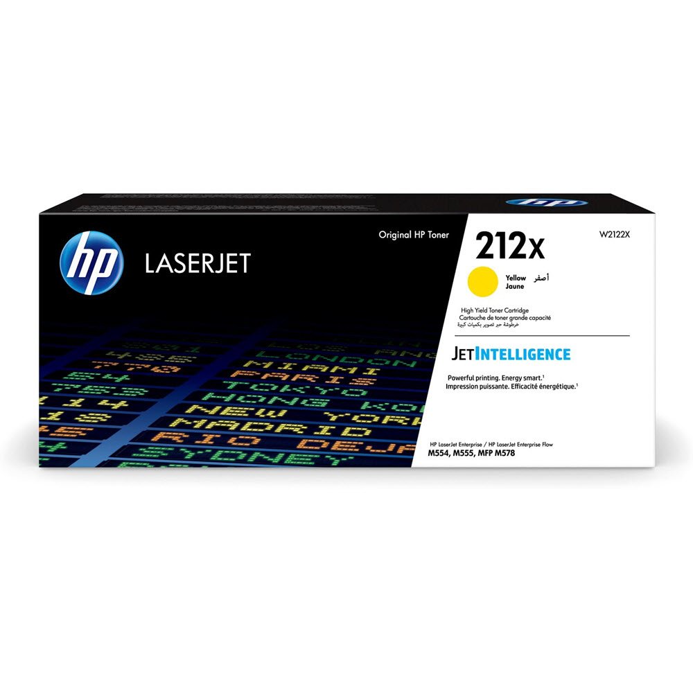 212X Yellow LaserJet Toner Cartridge 10K