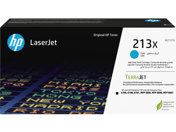 213X High Yield Cyan Orig. LaserJet Toner