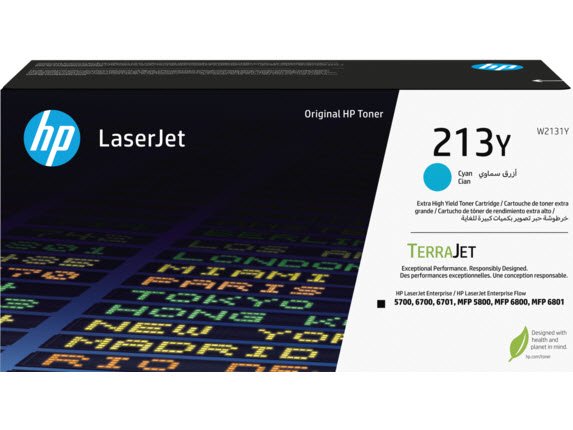 213Y Extra High Yield Cyan Orig. LaserJet Toner