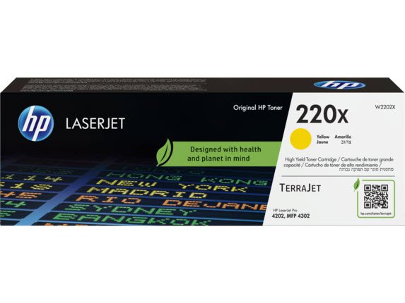 220X Yellow Original LaserJet Toner Cartridge