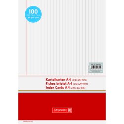 Noteringskort A4 Linieret