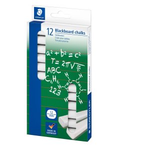 STAEDTLER tavlekridt hvid 12 stk/ske