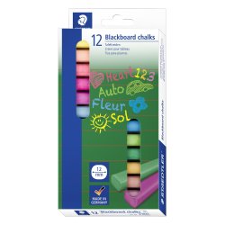 STAEDTLER tavlekridt farvede 12 ass/ske