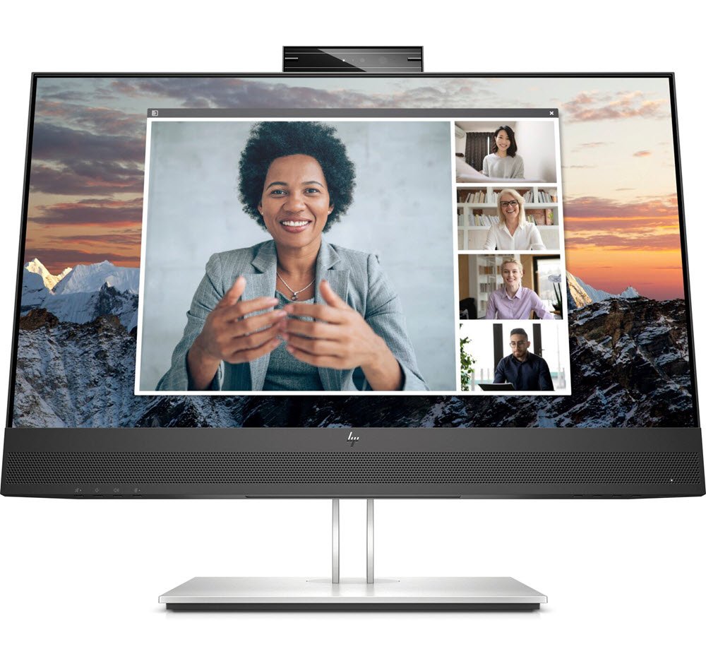24'' HP Monitor E24m FHD USB-C Conf. Sort/Slv