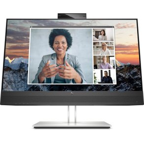 24'' HP Monitor E24m FHD USB-C Conf. Sort/Slv