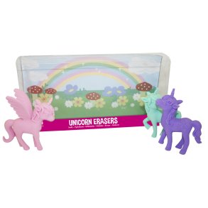 Viskelder 3stk unicorn