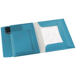 3-klap elastikmappe Cosy PP A4 bl