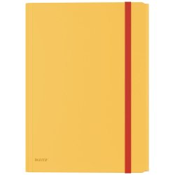 3-klap elastikmappe Cosy PP A4 gul
