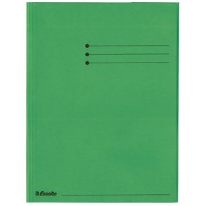 3-klap mappe Rainbow karton A4 grn