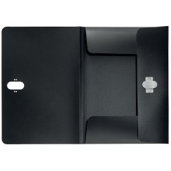 3-klap mappe recycle PP A4 sort