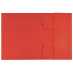 3-klap mappe recycle karton A4 rd