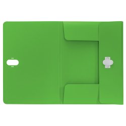 3-klap mappe recycle PP A4 grn