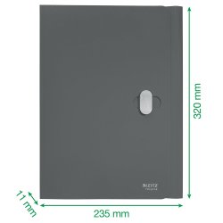 3-klap mappe recycle PP A4 grn