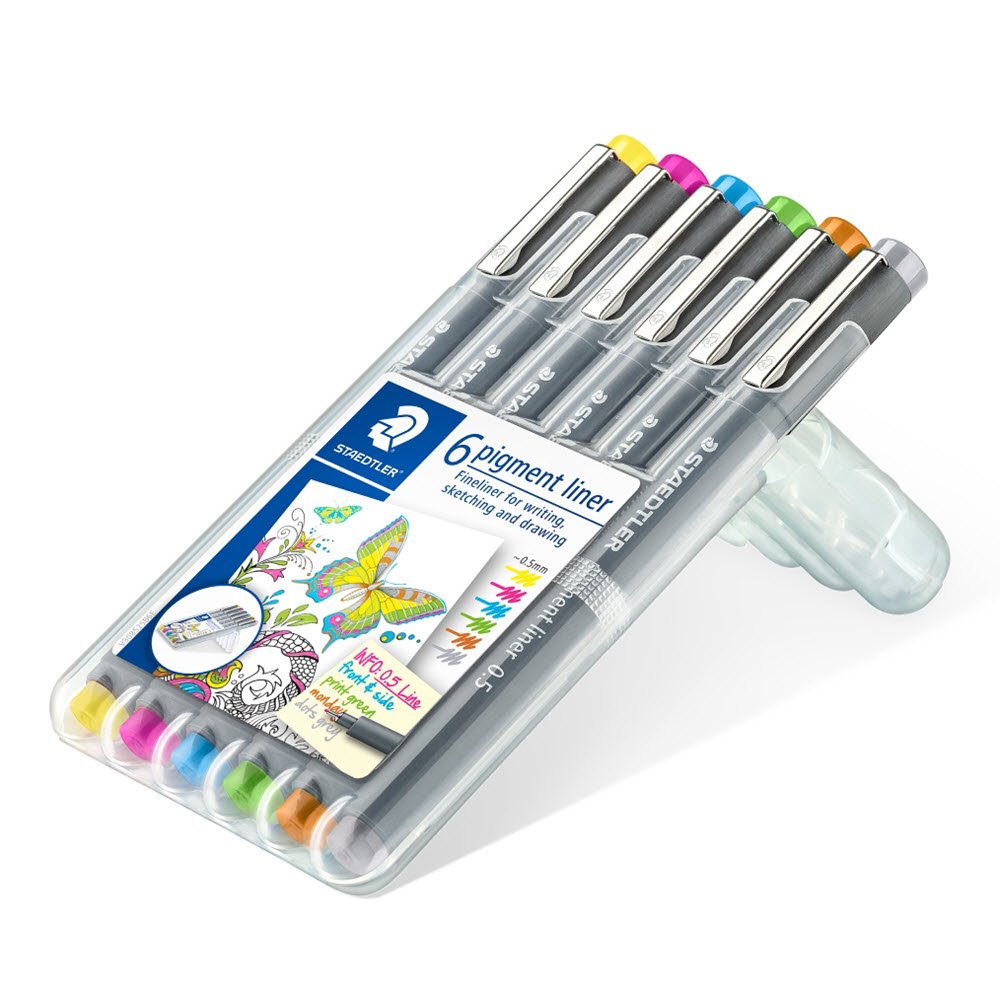 Staedtler Pigment 05 mm. assorterede Farver