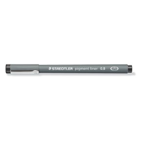 Pigment liner 308 08-9 0.8 mm, sort