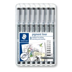 STAEDTLER pigm liner 8 stk. ass st