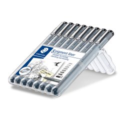 STAEDTLER pigm liner 8 stk. ass st