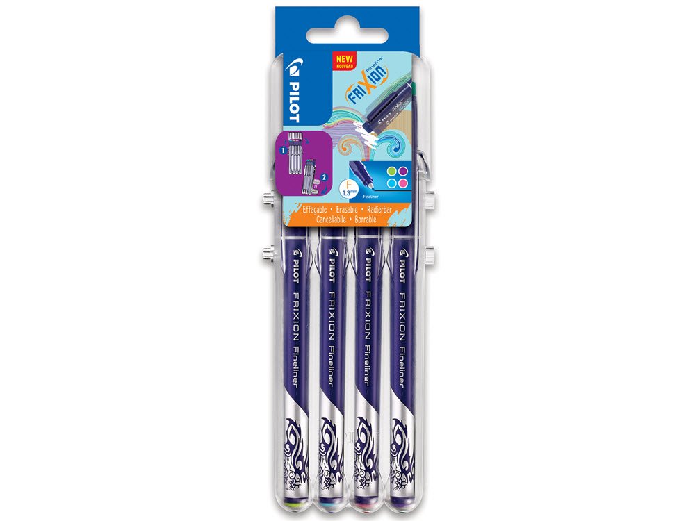 Frixion Fineliner 1,3mm Pastel ass (4)