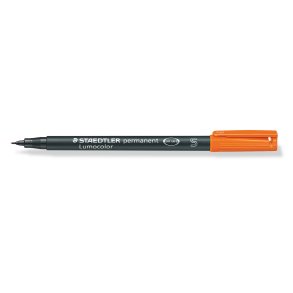Lumocolor permanent pen 313-4 orange