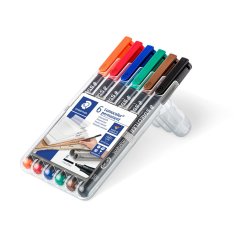 Lumocolor&reg; permanent pen 314 WP6, 6 farver