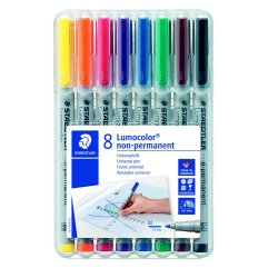 Lumocolor&reg; non-permanent pen 315 WP8, 8 farver