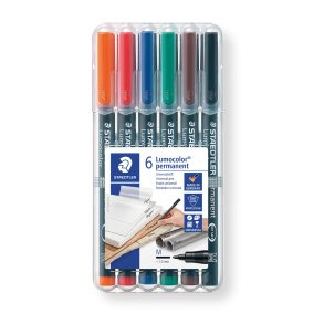 Lumocolor® permanent pen 317 WP6, 6 farver
