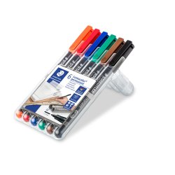 Lumocolor&reg; permanent pen 317 WP6, 6 farver