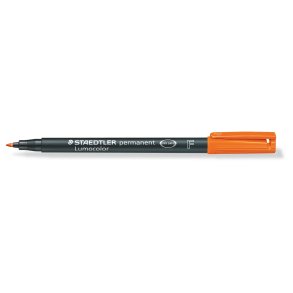 Lumocolor permanent pen 318-4 orange