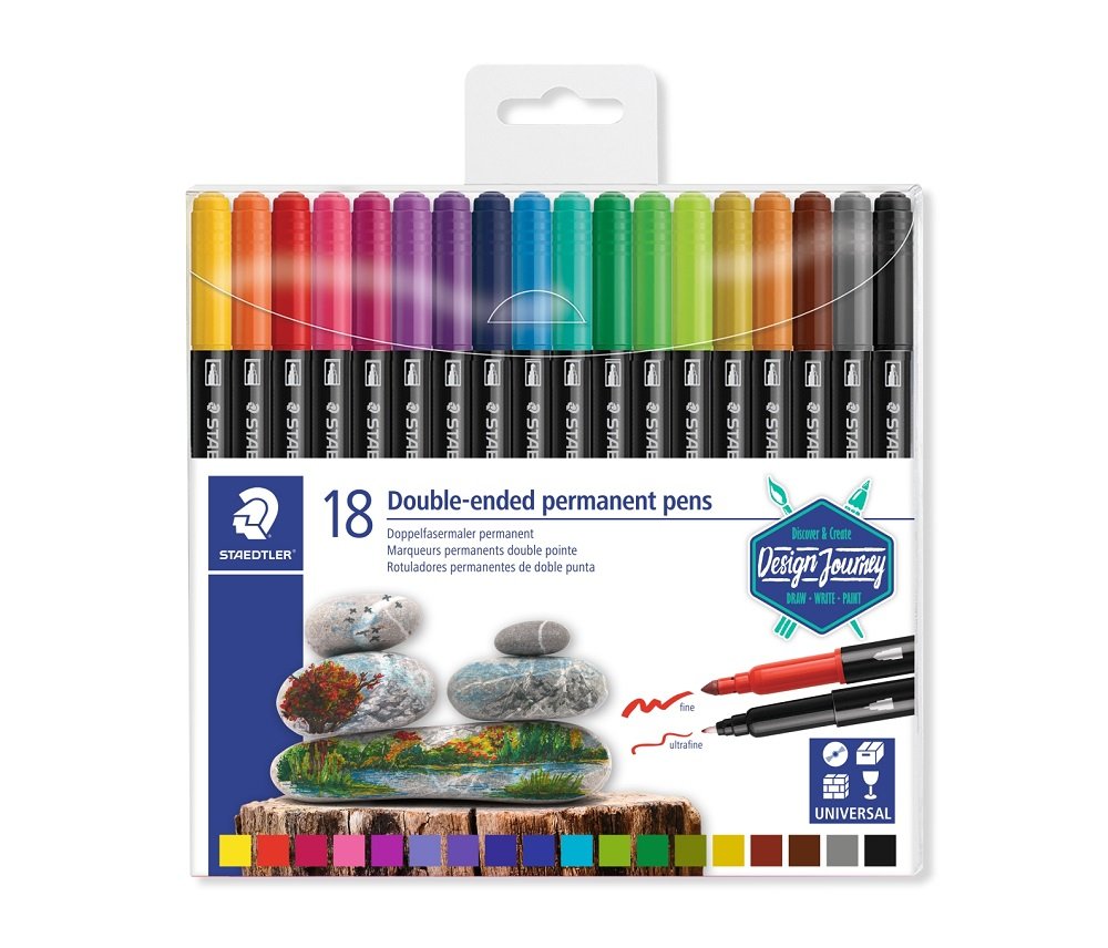 Staedtler Duo Permanent 18 stk. assorterede