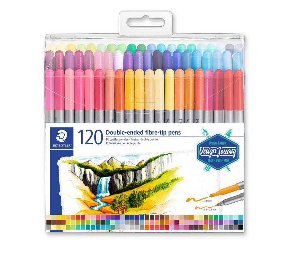 Staedtler Duo Tusser 120 stk. assorterede