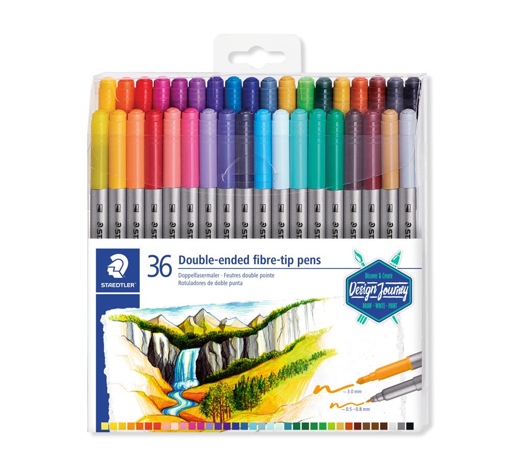 Staedtler Duo Tusser 36 stk. assorterede