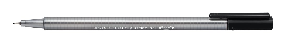 Triplus Fineliner 03 mm. Sort 2 stk.