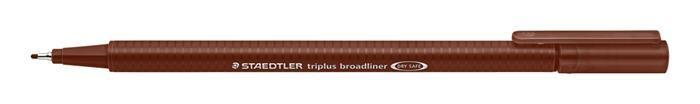 Staedtler Triplus Broadliner 0,8mm Van Dyke Brun