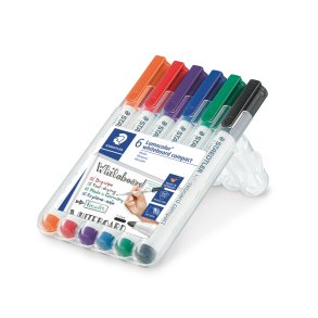 Lumocolor Whiteboardmarker 6 assorterede i Boks
