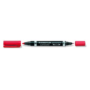 Lumocolor permanent marker duo 348-2 rd