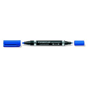 Lumocolor permanent marker duo 348-3 bl