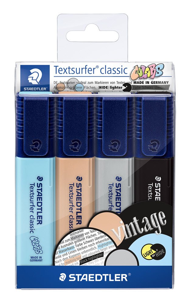 Staedtler Textsurfers Classic Vintage 4 ass