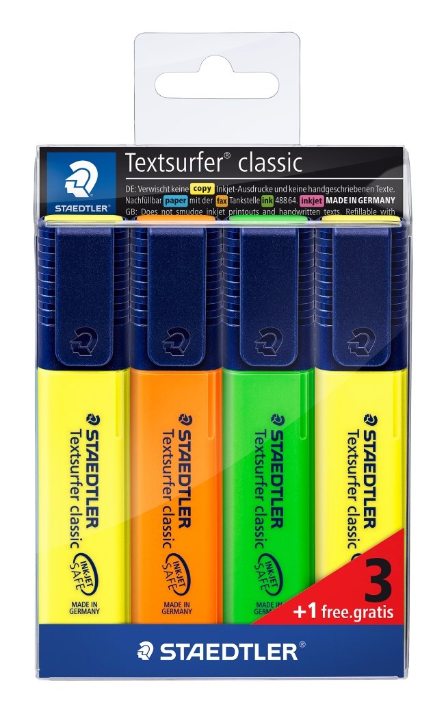 Textsurfer Classic Inkjet 4 stk. assorterede