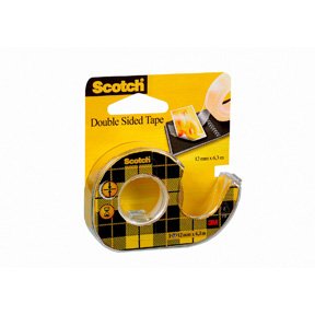 Scotch dobbeltkbende tape dispencer 12mmx6,3m