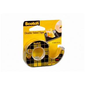 Scotch dobbeltkbende tape dispencer 12mmx6,3m